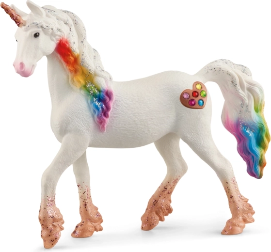 Schleich bayala iapă unicorn curcubeu cu inimioare