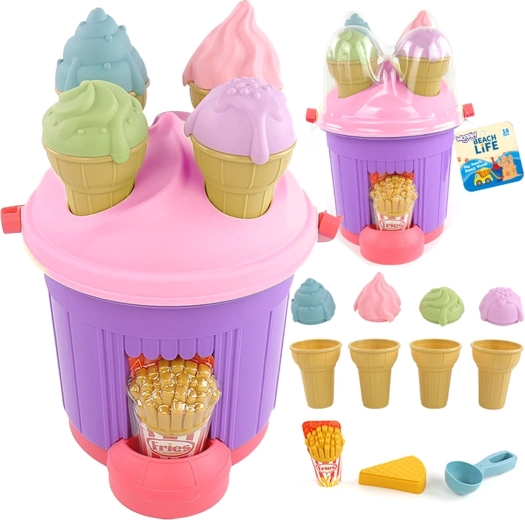 WOOPIE set de nisip pentru înghețată cu găletușă și forme