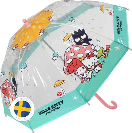 Umbrelă pentru copii Hello Kitty și prietenii