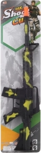 Pistol-mitralieră din plastic camuflată cu sunet