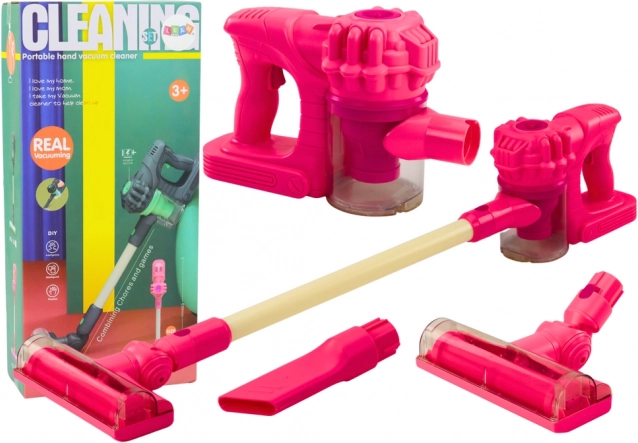 Aspirator vertical pentru copii cu lumini și sunete – roz