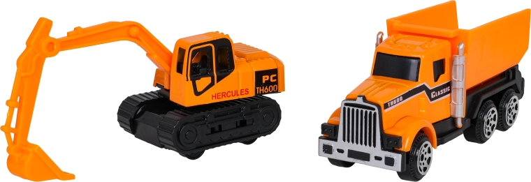 Două vehicule de construcții în pachet