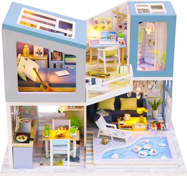 2Kids Toys miniatură căsuță vilă – Albastră
