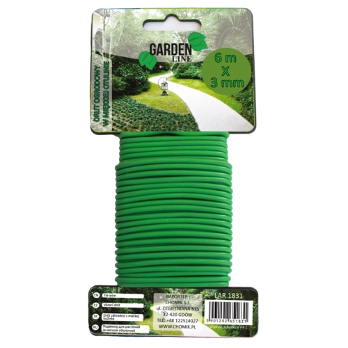 Sârmă de legat pentru grădină 3 mm × 6 m, verde