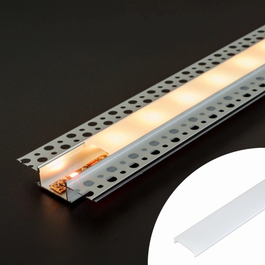 Capac opal pentru profil LED din aluminiu, 1000 mm