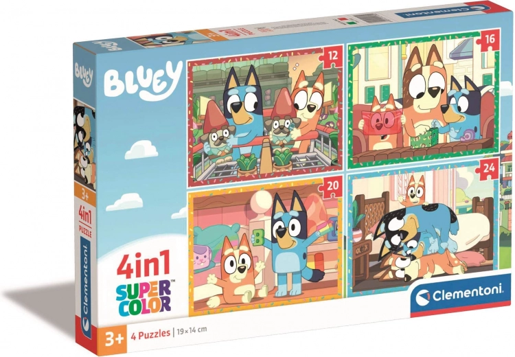 Puzzle 4 în 1 Bluey