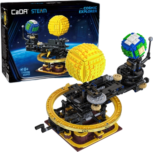 Model mecanic CaDA Master al sistemului solar – Soarele, Pământul și Luna - 1 bucată