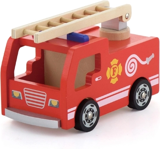 Mașină de pompieri din lemn pentru intervenții dinamice
