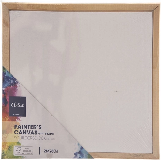 Pânză de pictură pe cadru din lemn 28 × 28 cm