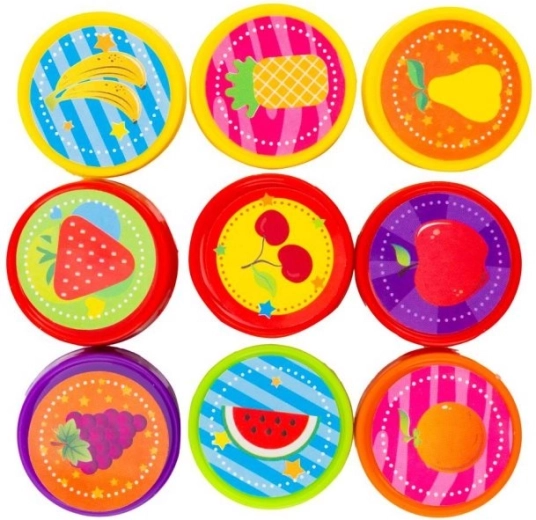 Ștampile parfumate cu motive de fructe ASTRA, set 9 buc.