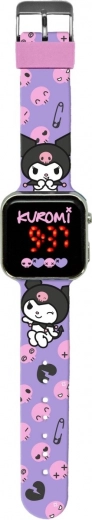 Ceas digital LED Kuromi Hello Kitty