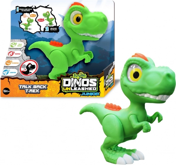 T-Rex interactiv vorbitor cu efecte de lumini