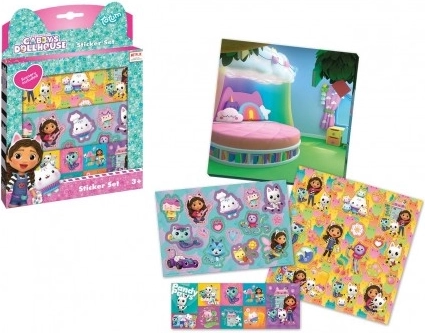 Cutie cadou Gabby's Dollhouse cu autocolante