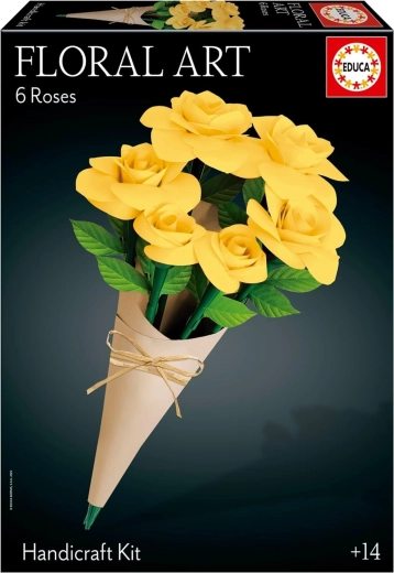 Puzzle 3D EDUCA Floral Art – trandafiri galbeni