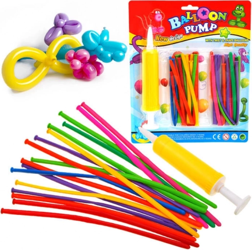 Baloane modelatoare lungi cu pompă