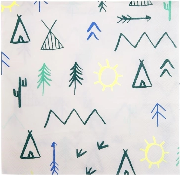 Șervețele de hârtie Tipi Pădure MERI MERI 33 × 33 cm, 20 buc