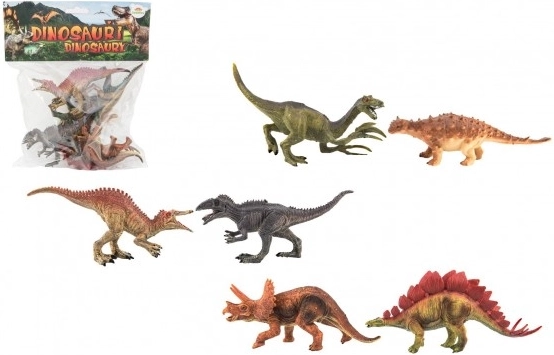 Set de dinozauri din plastic, 6 bucăți