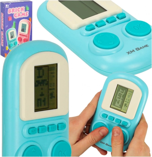 Consolă electronică de jocuri albastră