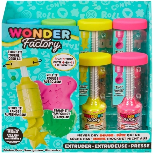 Extruder creativ pentru plastilină care nu se usucă niciodată WONDER FACTORY