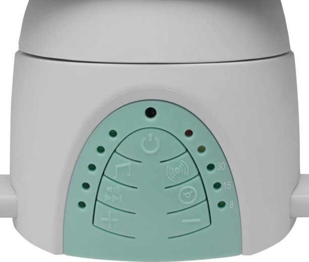 Muzică, temporizator și 5 viteze de legănare