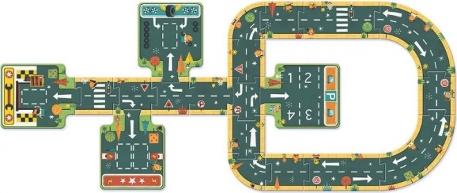 Puzzle de podea creativ