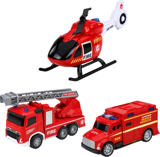 Vehicule și elicopter incluse în set