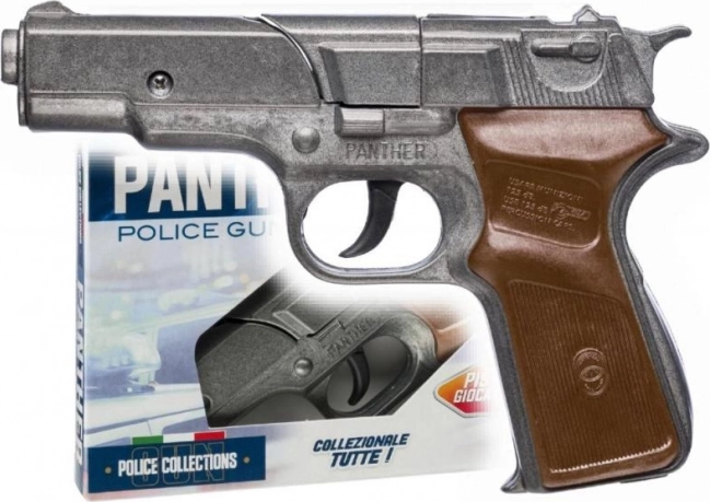 Pistolă polițienească cu capse din metal PANTHER, cu 8 focuri