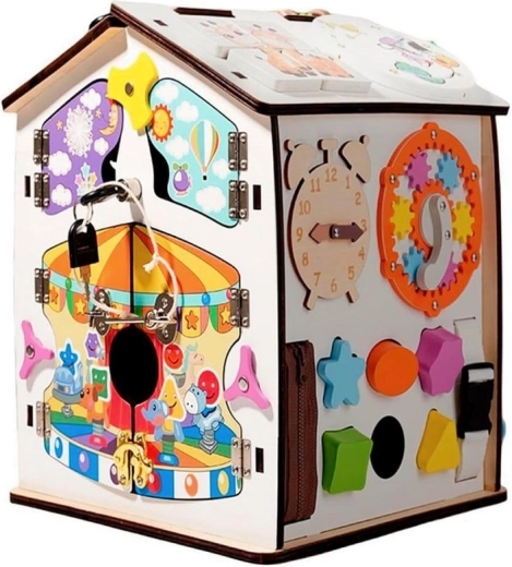 2Kids Toys căsuță de activități (busy board) albă