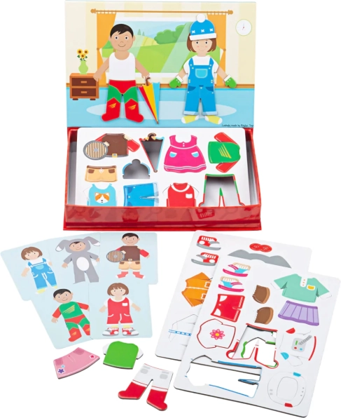 Puzzle îmbrăcăminte magnetic Bigjigs Toys