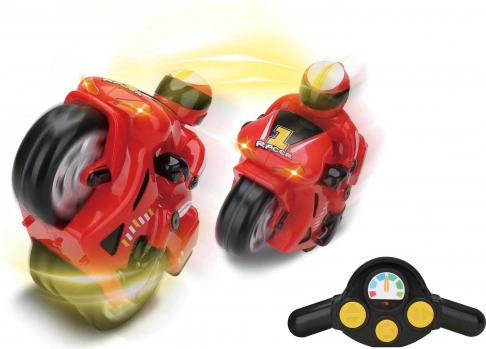Motocicletă cu telecomandă și efecte
