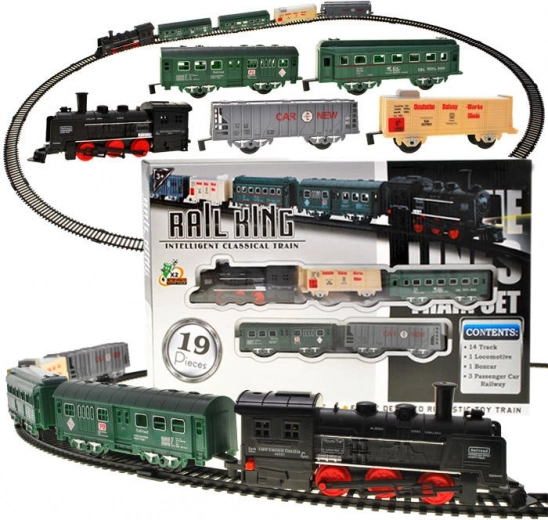 Trenuleț electric cu locomotivă și vagoane