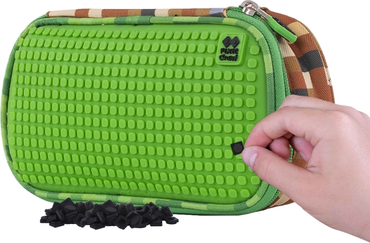 Penar studențesc PIXIE CREW verde cu panou mare