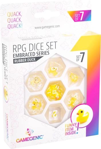 Gamegenic RPG set de zaruri de joc Embraced series Rubber duck