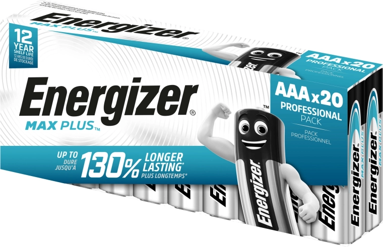 Energizer Max Plus AAA baterii alcaline, 20 buc