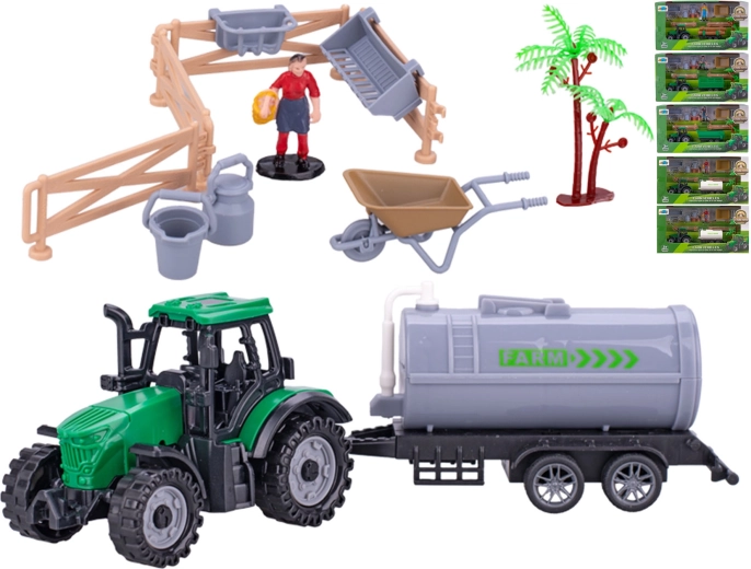 Tractor cu remorcă 19 cm pentru copii