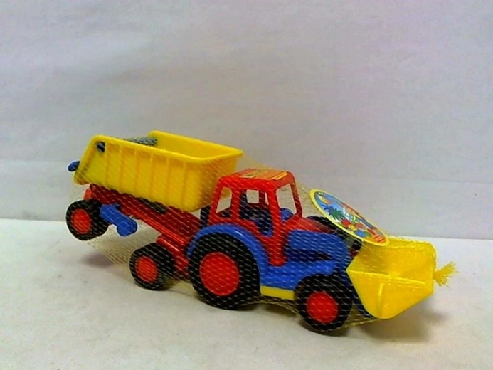 Tractor pentru copii Basics cu încărcător frontal și remorcă