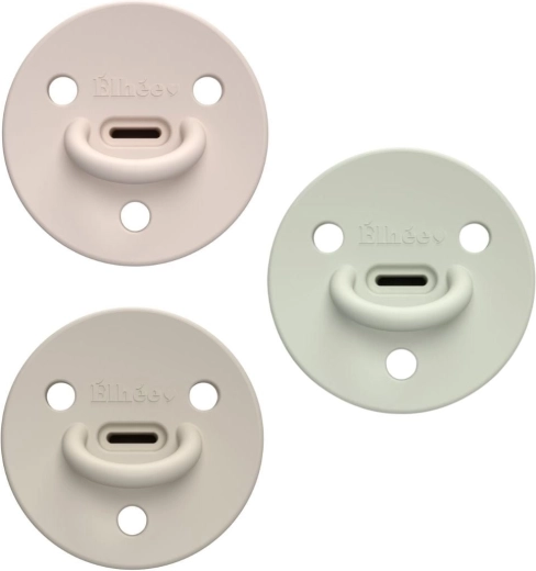 Suzete din silicon ÉLHÉE ChooChoo Extra-Fine Billie 0–6 luni (3 buc.)