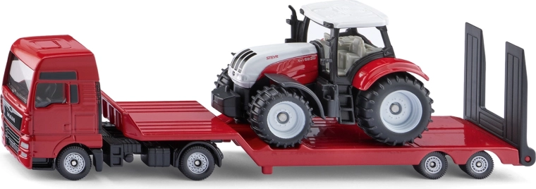 Siku Super cap tractor MAN cu semiremorcă și tractor Steyr