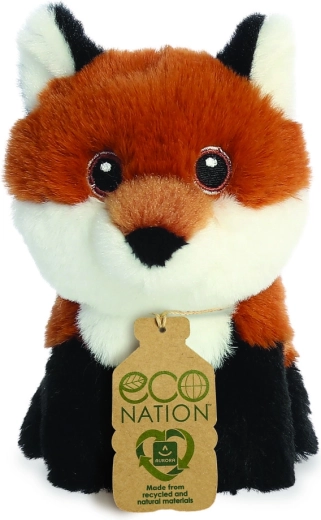 Vulpe de pluș mini Eco Nation 13 cm