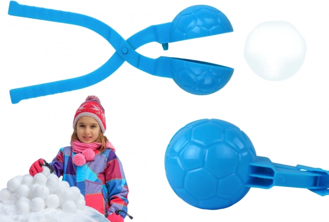 formator de bulgări de zăpadă cu model de minge, albastru