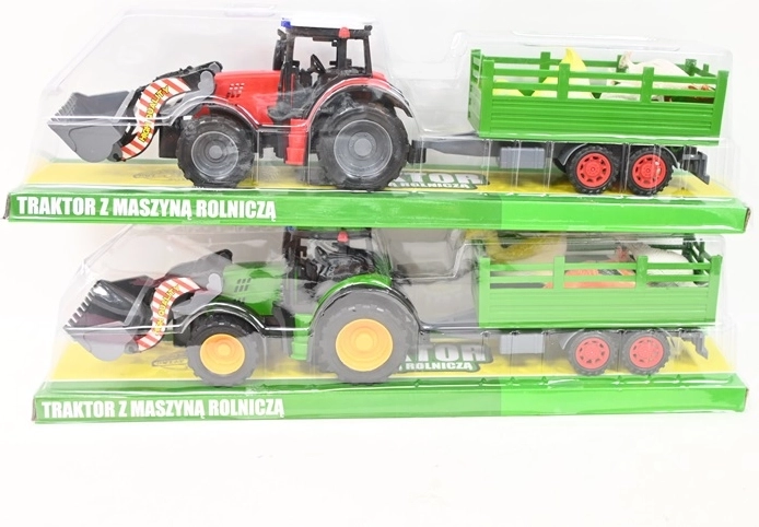 Tractor cu încărcător frontal și animăluțe