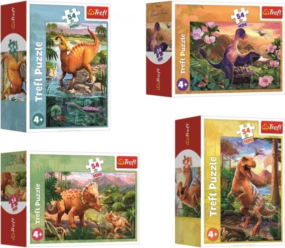 Minipuzzle Dinozauri cu 54 de piese