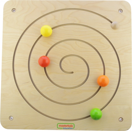 Tablă cu labirint spiralat mobil Masterkidz Montessori