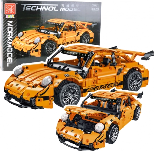 Set de construcție mașină sport GT Racing 1:14, 1268 piese, portocaliu
