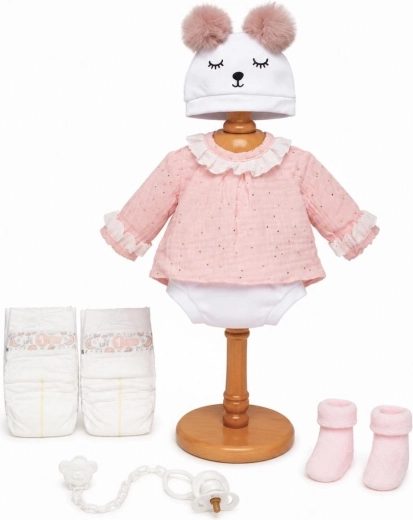 Ținută Guca pentru păpușă bebeluș de 38 cm, cu accesorii