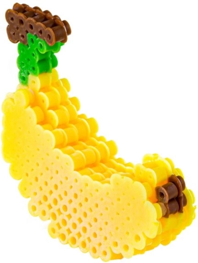 Model 3D de banană din mărgele de călcat