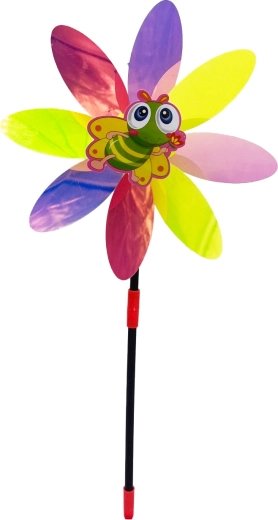 Morișcă de vânt floare cu albină 48 cm