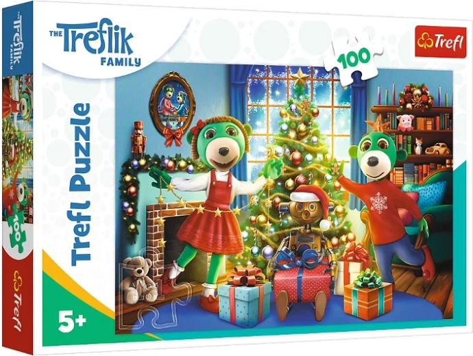 Trefl Puzzle de Crăciun Treflikii de iarnă, 100 de piese