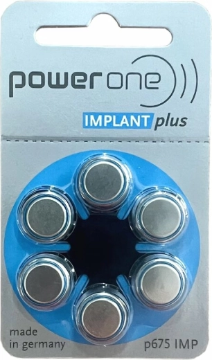 Baterii pentru aparate auditive Varta Power One Implant Plus 675, 6 buc