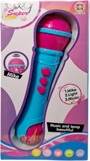 Microfon pentru copii cu lumină și muzică
